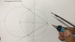 Draw a circle of radius 5 cm From a point 9 cm away from its centre construct a pair of tangents [upl. by Darken]