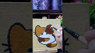 Painting a Calico cat be sure to join our discord server shorts [upl. by Nole]