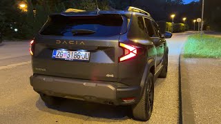 New DACIA DUSTER 2024 at night  exterior interior AMBIENT COLORS [upl. by Richart29]