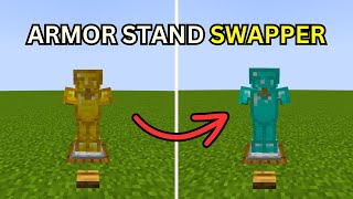 Minecraft Tutorial How To Make an Easy Swapper Stand Armor [upl. by Ellehc600]