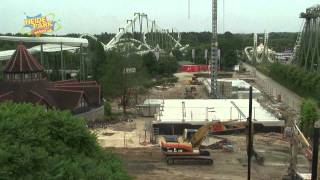 Heide Park Resort Wing Coaster  Der Bahnaufbau im Zeitraffer official [upl. by Ayoj]