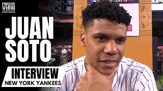 Juan Soto Discusses First Season With New York Yankees MLB AllStar  Full MLB AllStar Interview [upl. by Trebleda994]