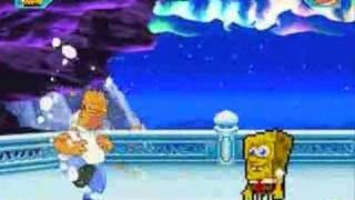 GMX Mugen Match 7Spongebob Squarepants vs Homer Simspon [upl. by Hobard]