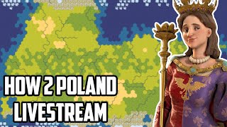 🔴LIVE  How 2 Poland  Civ 6 Livestream [upl. by Ellehcin]