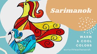 Sarimanok Drawing WarmCool colors [upl. by Ravert26]