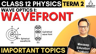 Wave Optics 01  What is Wavefront  Types of Wavefronts  12 Physics  CBSE Board [upl. by Odlareg]