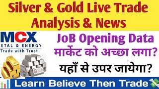 Silver amp Gold Live trade analysisprice actionNews Silver CommodityUS Job dataEnglish Subtitle [upl. by Nagaek]