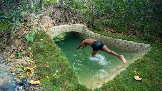 Building The Most Temple Swimming Pools Underground by Hand [upl. by Jere]