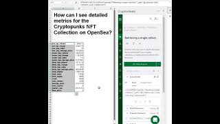 Get OpenSea data in Excel and Google Sheets  Retrieving a single collection [upl. by Nurse291]