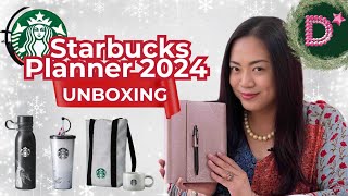 2024 Starbucks Traditions Planner Organizer Unboxing amp Review [upl. by Rellim219]