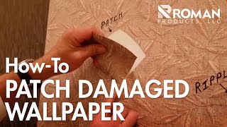 How to Patch Wallpaper  ROMAN Products [upl. by Icat701]