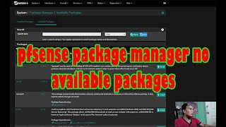 pfsense Hindi lumalabas Ang mga available packages [upl. by Katee]