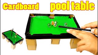 How to make a billiard table with cardboarddiycraft [upl. by Sueddaht]