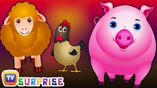 ChuChu TV Surprise Eggs Nursery Rhymes Toys  Wheels on the Bus  Farm Animals and Animal Sounds [upl. by Kearney914]