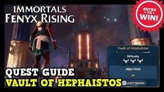 Immortals Fenyx Rising Vault of Hephaistos Guide  Dark Arts Quest Guide Hephaistoss Essence [upl. by Karsten283]