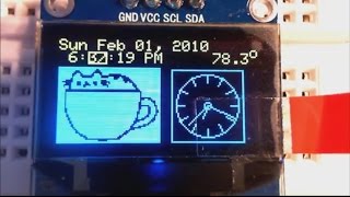 DS3231 OLED clock with 2button menu setting and temperature display [upl. by Neu]