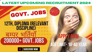 Latest upcoming Recruitment 202425  Upcoming Govt Jobs  Top 25 Government Jobs 2025  Govt Jobs [upl. by Hauhsoj]