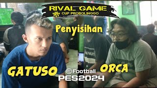 orca vs gatuso  turnamen PES 24 PS3 RG PROBOLINGGO [upl. by Danete516]