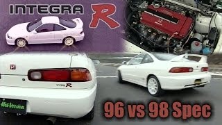 ENG CC Integra Type R DC2 96 vs 98 spec battle and comparison HV31 [upl. by Reagen426]