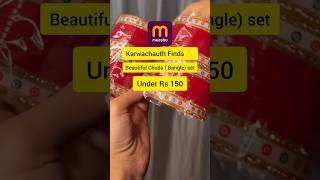 I got beautiful bangles for karwa chauth from meeshoapp under Rs 200Karwa chauth special ✨ [upl. by Monafo917]