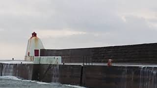 Burghead Harbour  Storm Christopher [upl. by Darra]