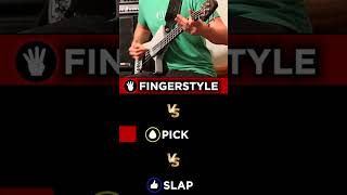 Fingerstyle VS Pick VS Slap  METAL [upl. by Annairb167]