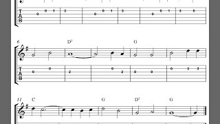 Easy guitar tabs  When The Saints Go Marching In  Capotasto Music [upl. by Fern]