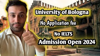 How to Apply University of Bologna  Application Process of Bologna  No Application fee [upl. by Arreis]