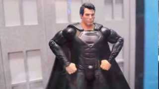 Mattel Man Of Steel SDCC 2013 Display Movie Masters amp Superman Kid Toys [upl. by Edaj]