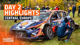 Day 2 Highlights  WRC Central European Rally 2023 [upl. by Ayala]