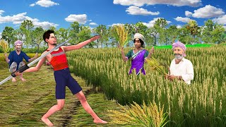 Javelin Throw Challenge Village Farmer Win Gold Prize Javelin Throw Hindi Kahani Hindi Moral Stories [upl. by Yramliw842]