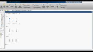 Introduction to Matrix operations in MATLAB [upl. by Karla]