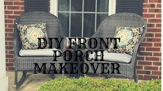 DIY SPRING FRONT PORCH MAKEOVERFARMHOUSE DECOR [upl. by Pavlish723]