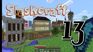 Slaskcraft  013  Et hus i landsbyen  Minecraft på norsk [upl. by Mehelhteb]