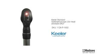 Keeler Standard Ophthalmoscope 2 8v Head and Bulb ONLY 1126 P 1002 [upl. by Thomajan]