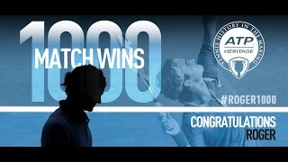 Roger Federer 1000 Match Wins Tribute [upl. by Aissilem12]