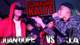 SUNUGAN KALYE  Juan Dope VS J A quotTitle Matchquot [upl. by Michal913]