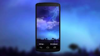 Cool and Realistic Lightning Storm Live Wallpaper [upl. by Nae239]