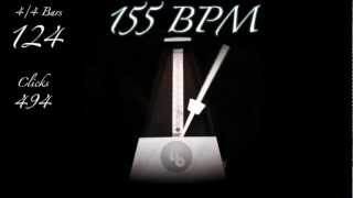 155 BPM Metronome [upl. by Ahsot796]