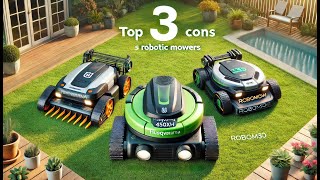 Top 3 Robotic Lawn Mowers for Big YardsHusqvarna Automower 450XH vs Worx LandroidL vs Robomow RS630 [upl. by Gerbold]