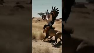 Eagle Hunting video  Eagle vs loin hunting video  Eagle hunting shorts viral eaglehunting [upl. by Petra]