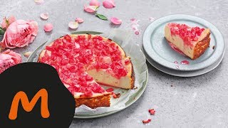 Gâteau à la ricotta avec rhubarbe – Recette Migusto [upl. by Aikrehs]