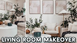 DIY LIVING ROOM MAKEOVER amp HOME DECOR RESTYLE  DECORATING IDEAS  DECORATING ON A BUDGET [upl. by Qidas]