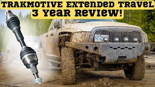 TRAKMOTIVE HD Extended Travel Extreme Articulation CV Axle Review  Are they worth it [upl. by Anibas]