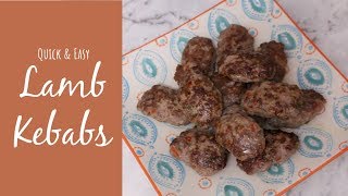 Lamb Kebabs  Assemble a Lamb Kebab Wrap  Quick pickled onions and a Yogurt dip [upl. by Aiotal]