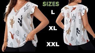 Blusa Holgada con Canesú y Mangas de Fruncir a la Moda Diséñala muy Fácil [upl. by Nollat321]