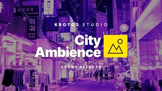 City Ambience Sound Effect  100 Royalty Free  No Copyright Strikes [upl. by Llahsram]