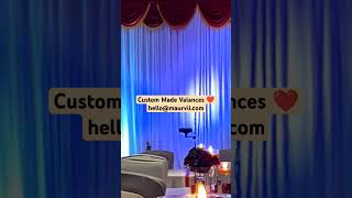 Custom Made Valance valance swagvalance customcurtain usa diwali texas love decor xmas red [upl. by Belloir]