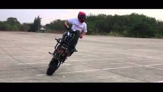 Honda Cb650f Stunt riding Freestylelife [upl. by Ashil]