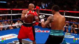 Mayweather did it to Shane Mosley before Ortiz [upl. by Omrellig]